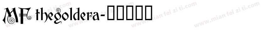 MF thegoldera字体转换
